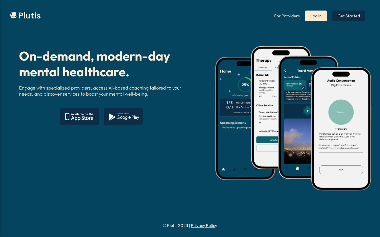 Plutis (Providing online mental health services)