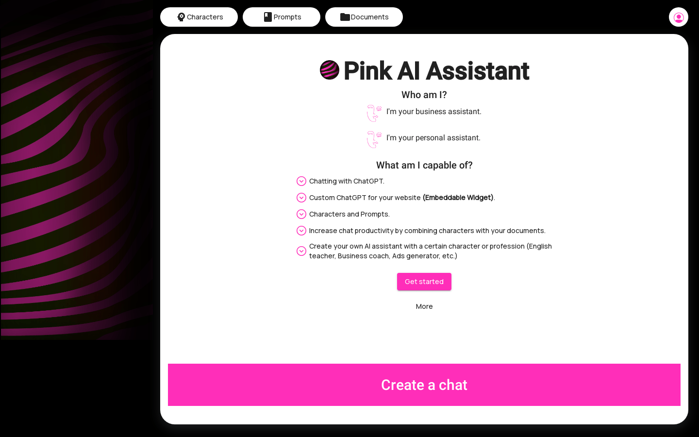 Pink AI Assistant