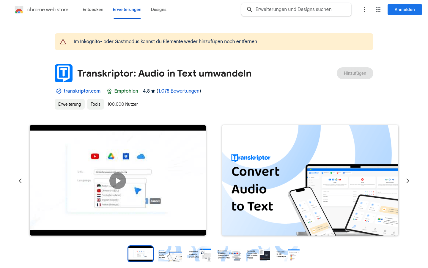 Transkriptor Transcribe Audio to Text